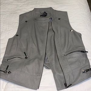 Wet Seal Leather Vest